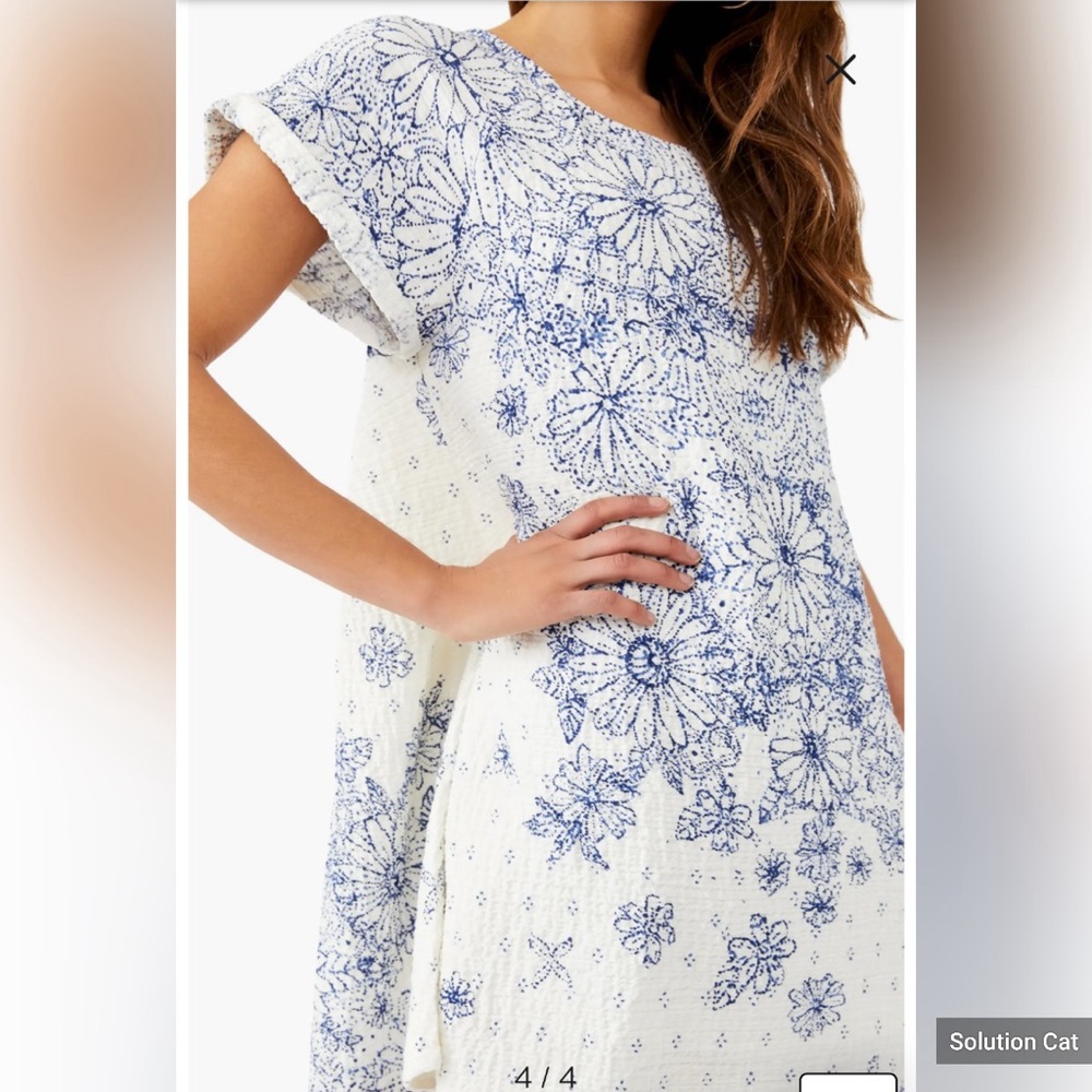 Free People Pinwheel Print Swing Dress - Picture 4 of 6